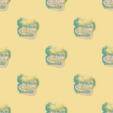 Bulutlar Dikişsiz desen şeklinde suluboya soyut leke.