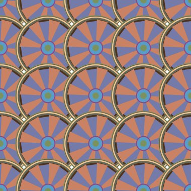 soyut geometrik renk desenli vektör çizimi