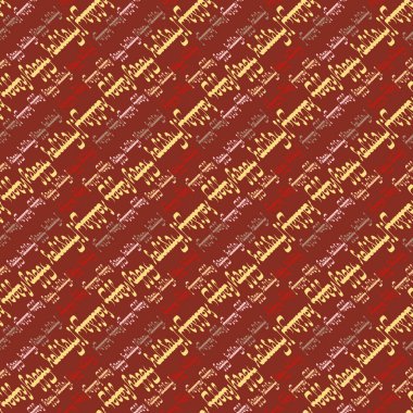 Arapça metin mutlu tatil çok renkli seamless modeli.