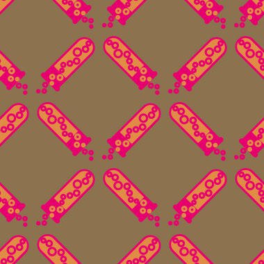 Kimya test tüpleri parlak arka plan üzerinde. Seamless modeli.