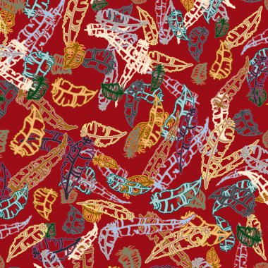 Tüyler, vektör çizim ile zemin 