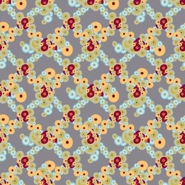 Soyut geometrik renkli seamless modeli daireler, arka plan ile