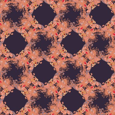 Soyut seamless modeli el yapımı doodle ile yeni tasarım çalışmaları için