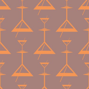 Tropik kokteyller renkli seamless modeli