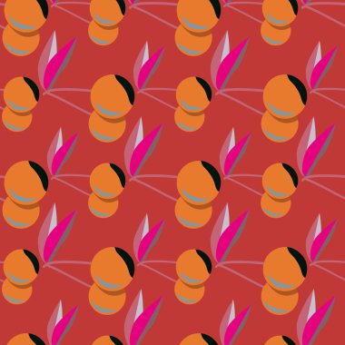 kiraz seamless modeli. Tekstil Ambalaj ve duvar kağıtları için iyi.