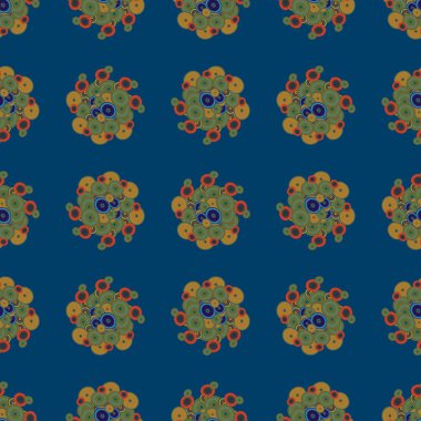 Soyut geometrik renkli seamless modeli daireler ile