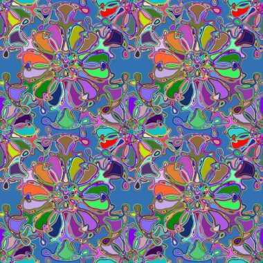 Soyut kaleydoskop renkli Dikişsiz desen arka planı için. 