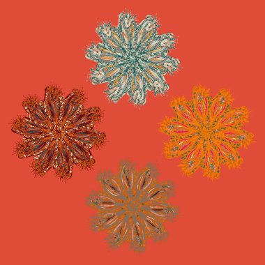 Stil zentangle yeni simetrik mandala doodle ile sanat esin kaynağı oldu. Duvar kağıdı, desen dolgularını, web sayfaları, yüzey dokuları için dekoratif nesne-ebilmek var olmak kullanılmış.