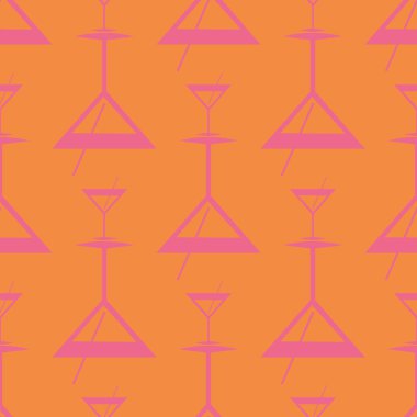 Tropik kokteyller renkli seamless modeli