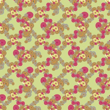 Soyut geometrik renkli seamless modeli daireler, arka plan ile