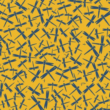 Dekoratif renkli seamless modeli ile şirin yusufçuk