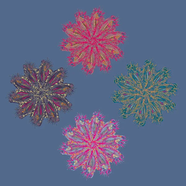 Stil zentangle yeni simetrik mandala doodle ile sanat esin kaynağı oldu. Duvar kağıdı, desen dolgularını, web sayfaları, yüzey dokuları için dekoratif nesne-ebilmek var olmak kullanılmış.