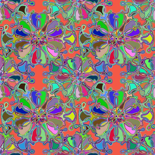 Soyut kaleydoskop renkli Dikişsiz desen arka planı için. 