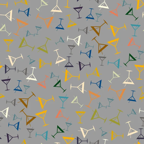 Tropik kokteyller renkli seamless modeli