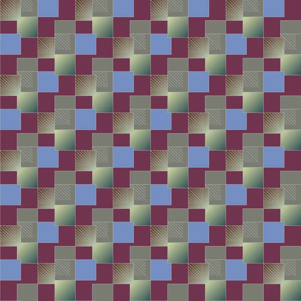 抽象的な幾何学色のシームレスなパターン — ストックベクタ