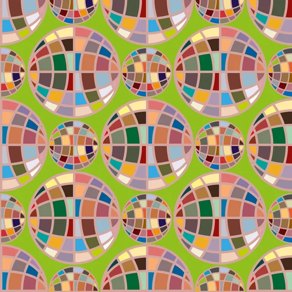 Patrón Inconsútil Color Con Globos Tierra Cooperados — Archivo Imágenes Vectoriales