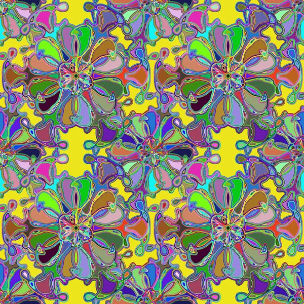 Soyut kaleydoskop renkli Dikişsiz desen arka planı için. 