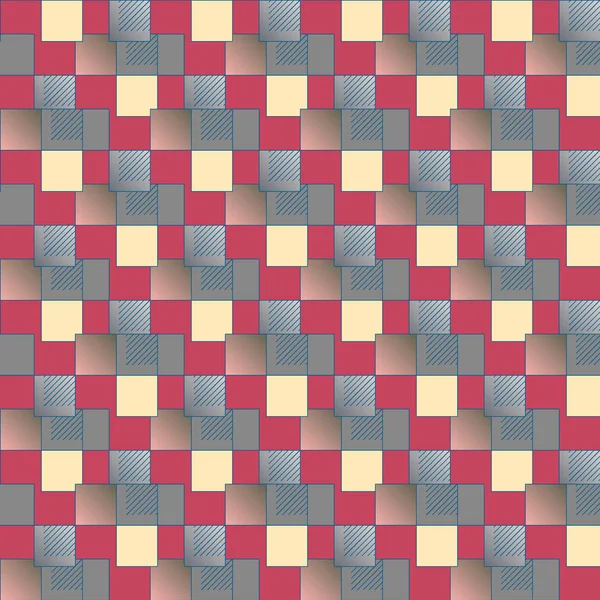 Abstrait Géométrique Coloré Motif Sans Couture — Image vectorielle