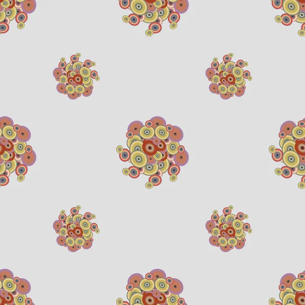 Soyut geometrik renkli seamless modeli daireler, arka plan ile