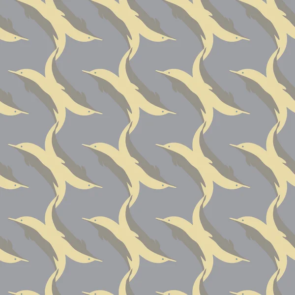 Bezešvá Textura Hejna Delfínů Pod Vodou Obrázek Pozadí — Stockový vektor
