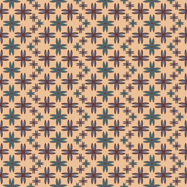 Çiçekler, vektör çizim ile çok renkli geometrik seamless modeli 