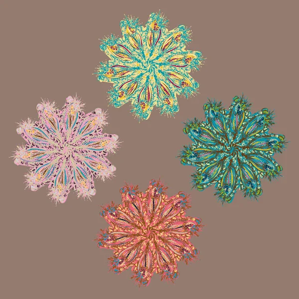 Stil zentangle yeni simetrik mandala doodle ile sanat esin kaynağı oldu. Duvar kağıdı, desen dolgularını, web sayfaları, yüzey dokuları için dekoratif nesne-ebilmek var olmak kullanılmış.