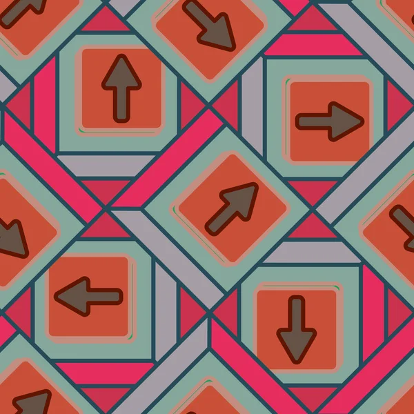 Ok düğmeleri ile Dikişsiz soyut desen