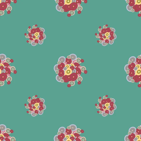 Soyut geometrik renkli seamless modeli daireler, arka plan ile