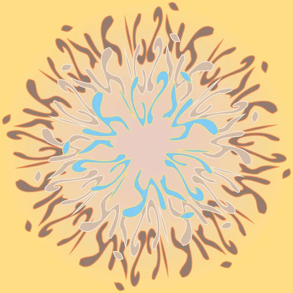 Yeni simetrik soyut mandala. Duvar kağıdı, desen dolgularını, web sayfaları, yüzey dokuları için dekoratif nesne-ebilmek var olmak kullanılmış.