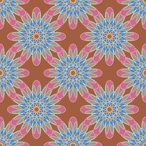  soyut çiçek geometrik Dikişsiz desen arka planı için