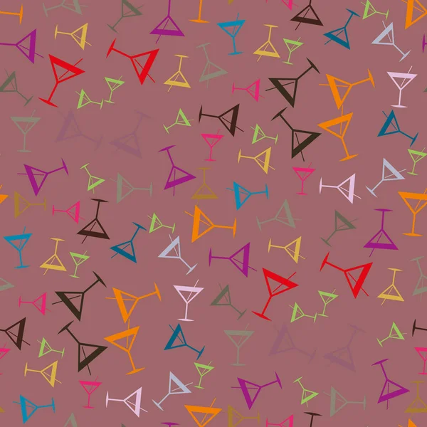 Tropik kokteyller renkli seamless modeli