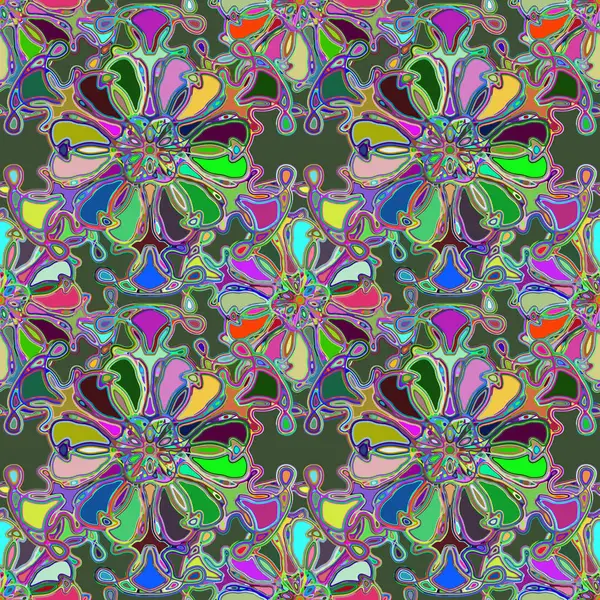 Soyut kaleydoskop renkli Dikişsiz desen arka planı için. 