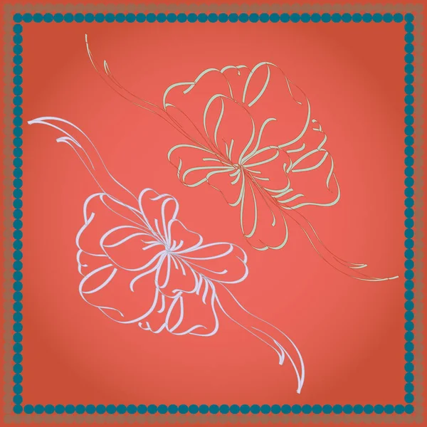 Set çekilmiş yay izole el renk arka plan üzerinde.