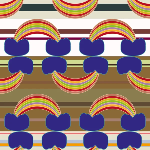 Gökkuşağı seamless modeli. Gökkuşağı Dizayn Tekstil, iç tasarım, keten, vb için. Şirin soyut çocuklar arka plan.