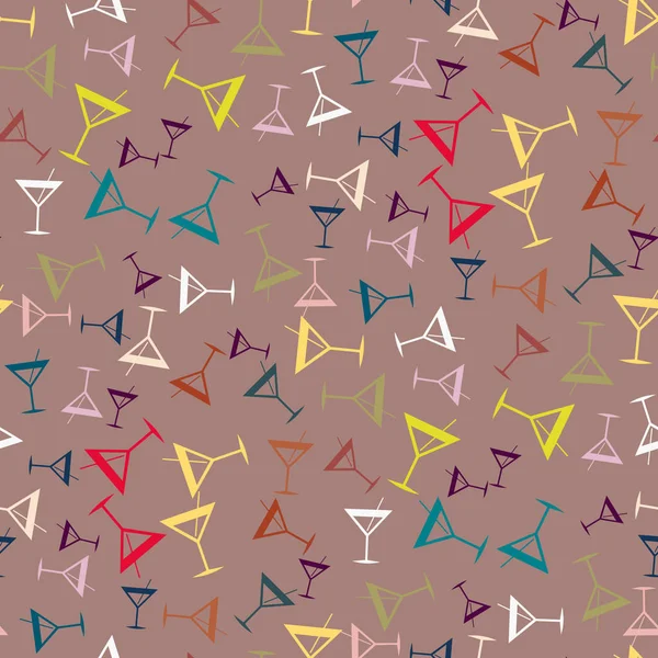 Tropik kokteyller renkli seamless modeli