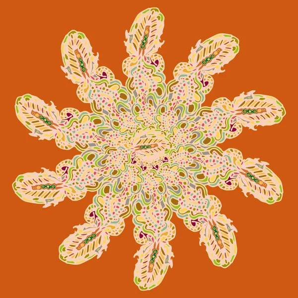 Stil zentangle yeni simetrik mandala doodle ile sanat esin kaynağı oldu. Duvar kağıdı, desen dolgularını, web sayfaları, yüzey dokuları için dekoratif nesne-ebilmek var olmak kullanılmış.