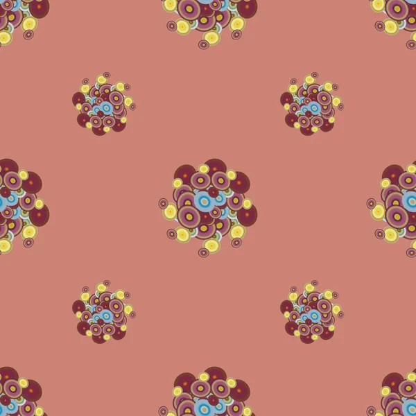Soyut geometrik renkli seamless modeli daireler ile