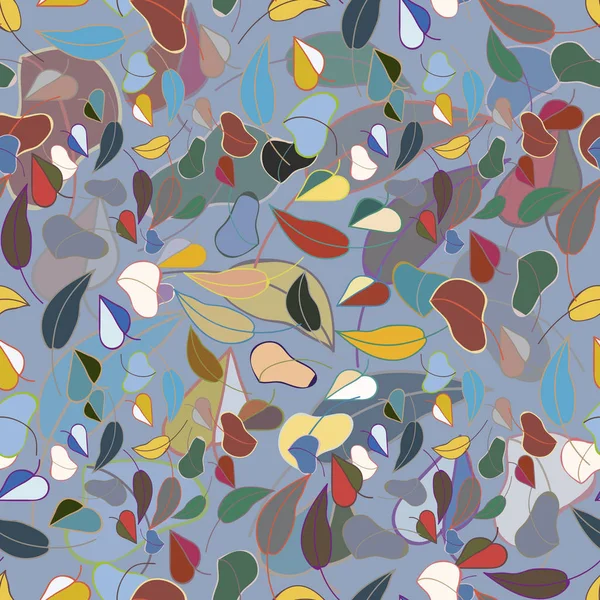 sonbahar yaprakları seamless modeli, vektör çizim 