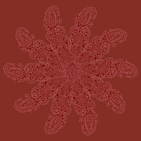 Stil zentangle yeni simetrik mandala doodle ile sanat esin kaynağı oldu. Duvar kağıdı, desen dolgularını, web sayfaları, yüzey dokuları için dekoratif nesne-ebilmek var olmak kullanılmış.