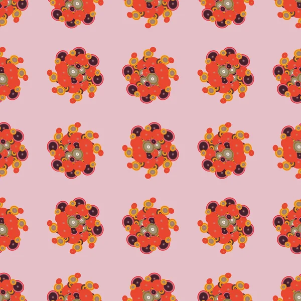 Soyut geometrik renkli seamless modeli daireler ile