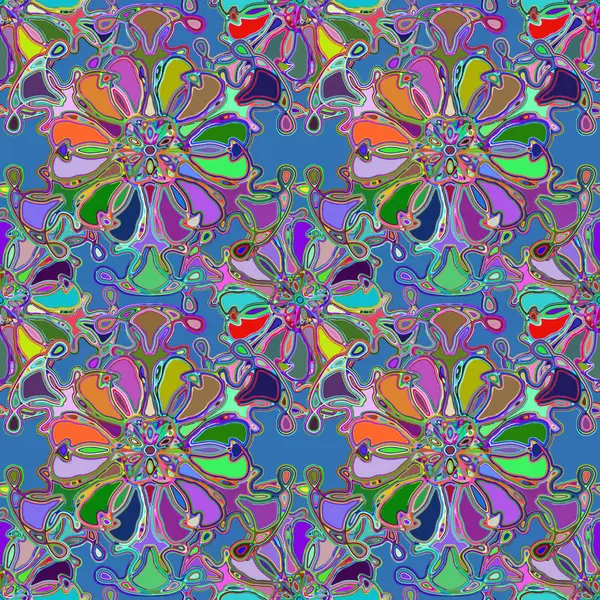 Soyut kaleydoskop renkli Dikişsiz desen arka planı için. 