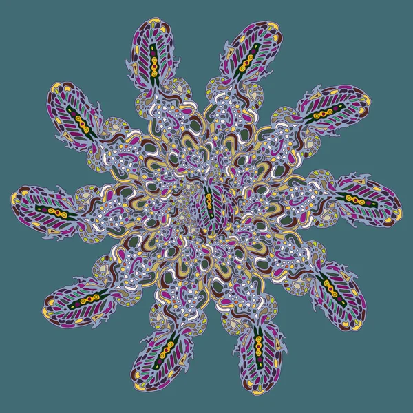 Stil zentangle yeni simetrik mandala doodle ile sanat esin kaynağı oldu. Duvar kağıdı, desen dolgularını, web sayfaları, yüzey dokuları için dekoratif nesne-ebilmek var olmak kullanılmış.