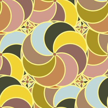 soyut geometrik renk desenli vektör çizimi