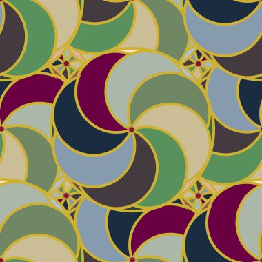 soyut geometrik renk desenli vektör çizimi