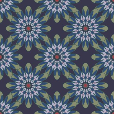  soyut çiçek geometrik Dikişsiz desen arka planı için