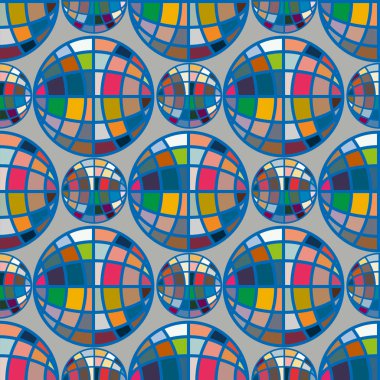 Renk seamless modeli ile işbirliği dünya küre.