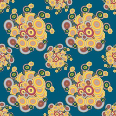 Soyut geometrik renkli seamless modeli daireler ile