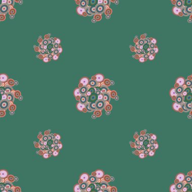 Soyut geometrik renkli seamless modeli daireler ile