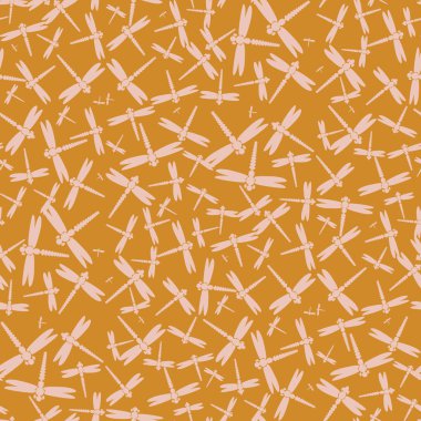 Dekoratif renkli seamless modeli ile şirin yusufçuk