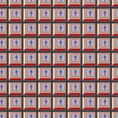 Ok düğmeleri ile Dikişsiz soyut desen